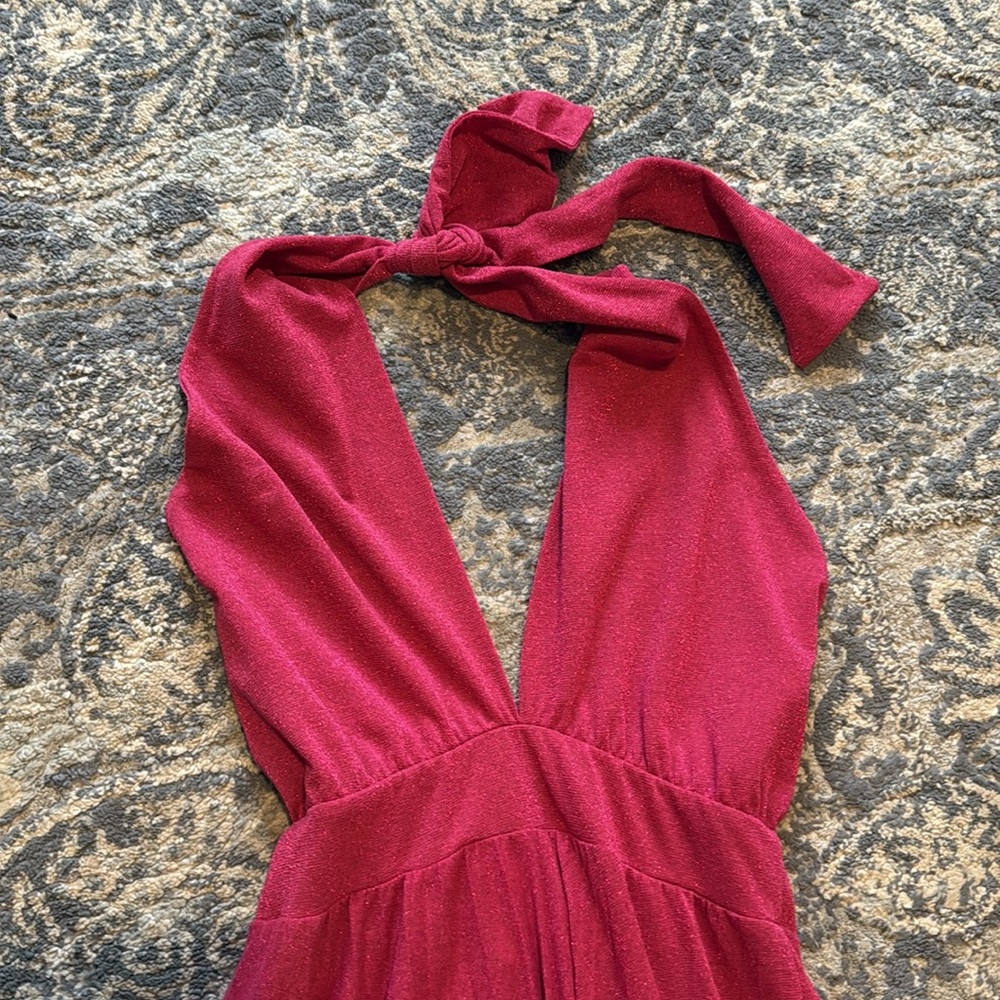 Kaos Jean Pink Cotton Polyamide Midi Dress Size 6 - Picture 3 of 9